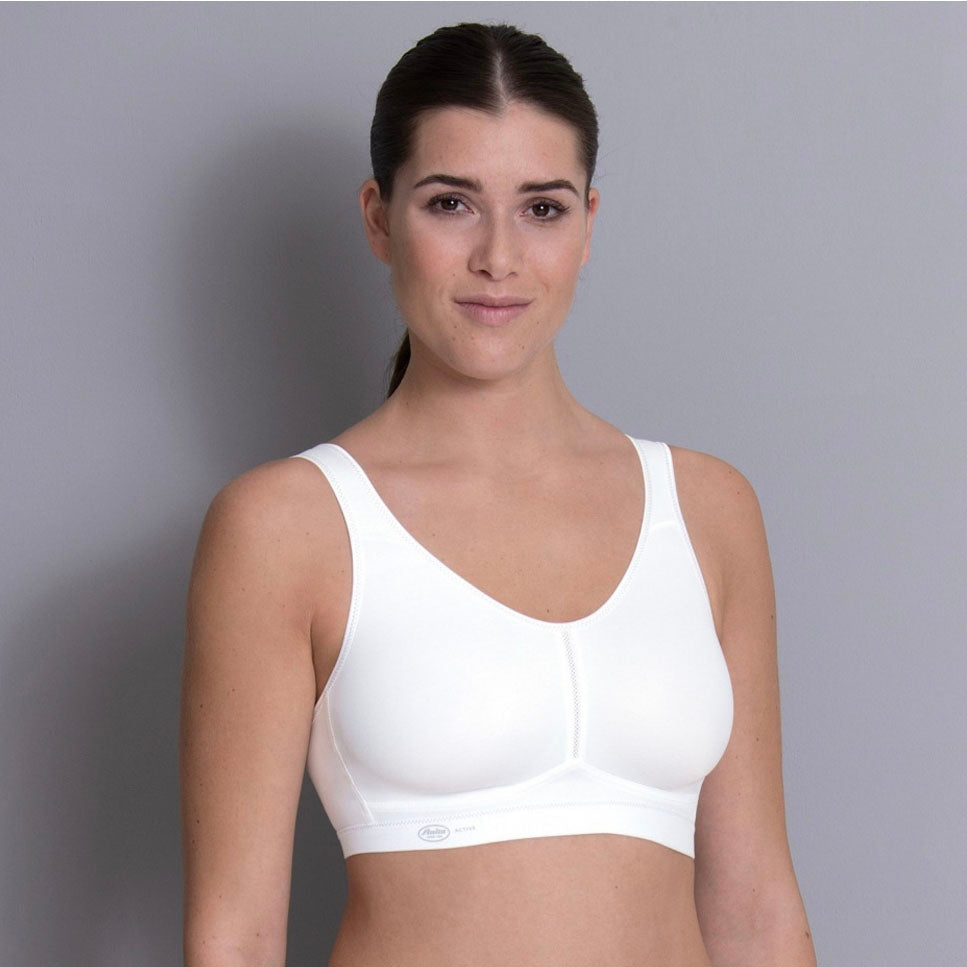 Anita  Light and Firm Sports Bra Mouled in White