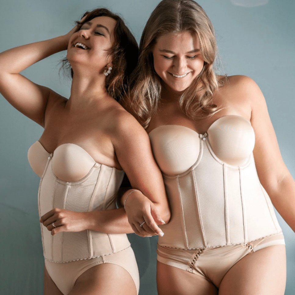 Parfait Full Back Longline Smoothing Bustier in Bare