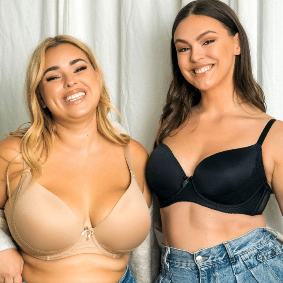 Parfait Casey Plunge Molded T-Shirt Bra Dark Blue Denim